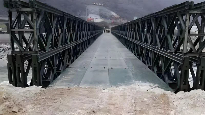 Steel Structure Rigid Suspension Bridge